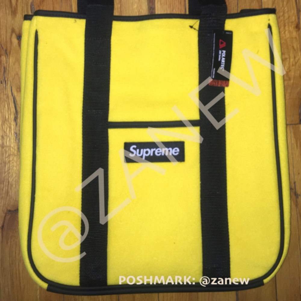 Supreme Polartec Tote Yellow